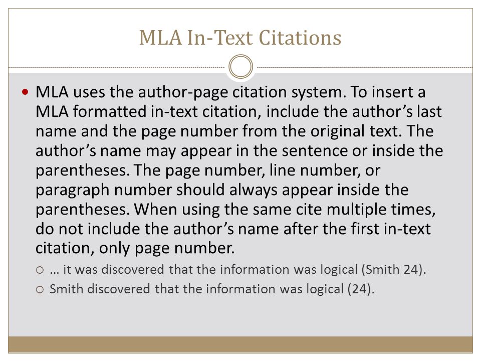 Citations Modern Language Association MLA ppt video online